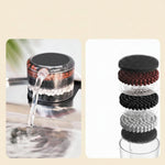 Composite water filter shown with its filtration layers